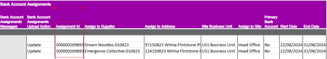 updateaccassign
