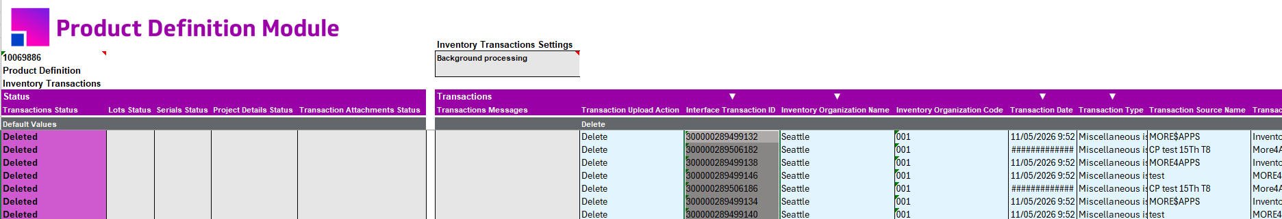 InvDelete
