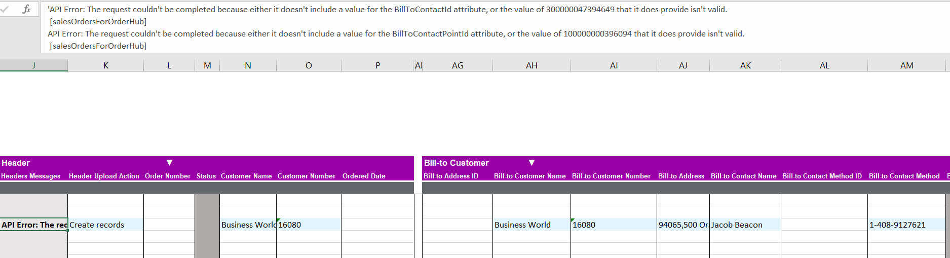SO contact method error